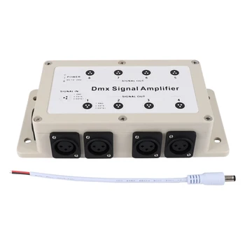 Dc12-24V 8-канальный выход Dmx Dmx512 Светодиодный контроллер Усилитель сигнала Разветвитель Распределитель для домашнего оборудования