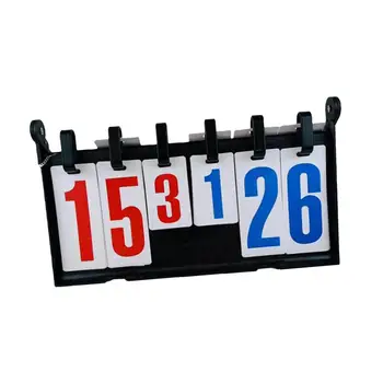  Счет на спортивном табло Перекидной настольный или подвесной компактный 39 см x 23 см 6-значный счет