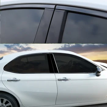 FIT для Toyota Camry 2018 2019 2020 2021 2022 2023 нержавеющая сталь черный автомобильный подоконник накладка молдинг накладка крышки 10 шт