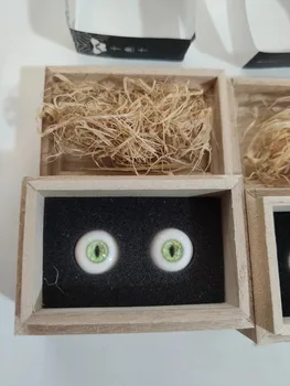 BJD Смоляные глазные яблоки Зеленые зрачки животных Высокое качество Кукла Безопасность глазных яблок 1 пара